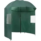 Syfax Paraguas de pesca verde 220x185 cm