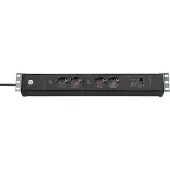 Brennenstuhl brennenstuhl1156057984 , regleta de enchufes de 19", "Premium-Web-Line", con 4 enchufes