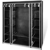 Syfax Armario de tela compartimentos y varillas 45x150x176 cm
