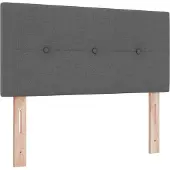 Syfax Cabecero Ajustable en Altura Gris oscuro 100 cm tela