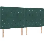 Syfax Cabecero LED con tiras LED Verde oscuro 200 cm Terciopelo