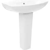 Syfax Lavabo de pie de cerámica blanco 650x520x200 mm