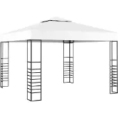 Syfax Carpa cenador de jardín blanco 3x3 m