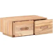 Syfax Mesa de centro de madera maciza reciclada 90x50x35 cm