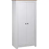 Syfax Armario madera maciza pino blanco Panamá Range 80x50x171,5 cm