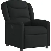 Syfax Sillón reclinable de tela negro