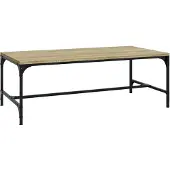 Syfax Mesa de centro madera contrachapada roble Sonoma 100x50x35 cm