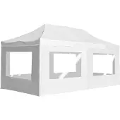Syfax Carpa plegable profesional y paredes aluminio blanco 6x3 m