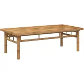 Syfax Mesa de centro de bambú 110x55x35 cm