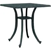 Syfax Mesa de jardín aluminio fundido verde 53x53x53 cm