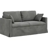Syfax Sofá Gris oscuro 158 x 78 x 80 cm Terciopelo