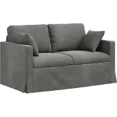 Syfax Sofá Gris oscuro 138 x 78 x 80 cm Terciopelo