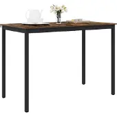 Syfax Mesa de barra de pie Madera de ingeniería Rectangular