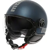 Momo Design FGTR Evo Casco Jet Mate/Azul/Plata 55 unisex
