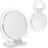 B2X Espejo de mano plegable con dos reflejos