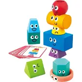 Hape Juego De Construcción De Bloques Apilables Montessori