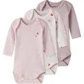 Name it Pijama entero/body rosa / altrosa / rosa pastel / rojo