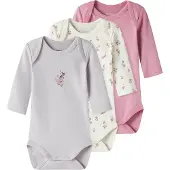 Name it Body De Manga Larga Flower 3 Unidades