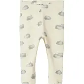 Lil´ Atelier Leggings 'NBNLayo' beige claro / gris / gris oscuro