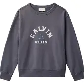 Calvin Klein Boys Varsity Cn Sweatshirt Coal Talla: 8Y | Chalecos Outlet | kids