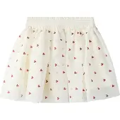 Name it Falda 'NMFBEROSS' rojo oscuro / blanco