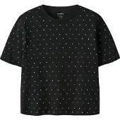 Name it Camiseta 'NKFRuaja' negro / blanco