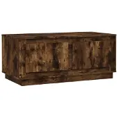 Syfax Mesa de centro madera contrachapada roble ahumado 102x50x44 cm