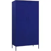 Syfax Armario de acero azul oscuro 90x50x180 cm