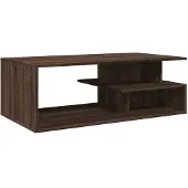 Syfax Mesa de centro madera ingeniería marrón roble 102x55x35 cm