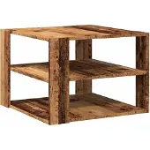 Syfax Set mesas de centro madera ingeniería envejecida 58x58x40 cm