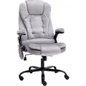 Syfax Silla de oficina de terciopelo gris claro