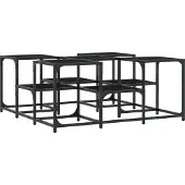 Syfax Mesa de centro madera de ingeniería 91x91x40 cm