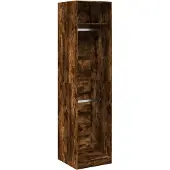 Syfax Armario de madera de ingeniería roble ahumado 50x50x200 cm