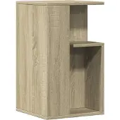 Syfax Mesa auxiliar madera de ingeniería roble Sonoma 35x35x60 cm