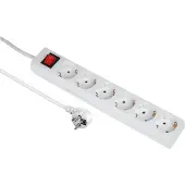 Hama 00108833, 230 V, 16 A, 3500 W, 5 metros, blanco, plástico