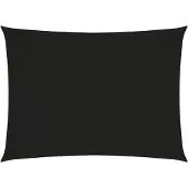 Syfax Toldo de vela rectangular tela Oxford negro 2x3,5 m