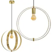 Toolight Lámpara Colgante De Techo App961-1Cp Gold37X37X90Cm