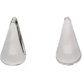 NAEMI Pendientes plata / blanco