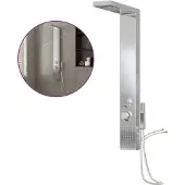 Syfax Sistema de panel de ducha acero inoxidable cuadrado