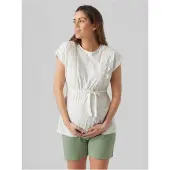 Mamalicious Blusa De Manga Corta Alisa Mary Maternity