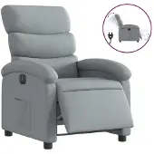 Sonstiges Sillón reclinable eléctrico tela gris claro