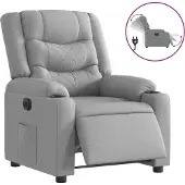 Sonstiges Sillón reclinable eléctrico tela gris claro