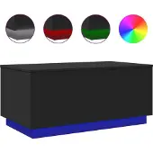 Syfax Mesa de centro con luces LED 90x50x40 cm