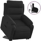 Sonstiges Sillón reclinable elevable tela negro