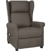 Syfax Sillón de masaje eléctrico tela marrón