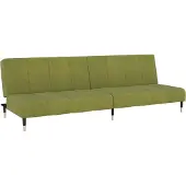 Syfax Sofá cama de 2 plazas terciopelo verde claro