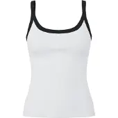 Pieces Top 'PCMay' negro / blanco