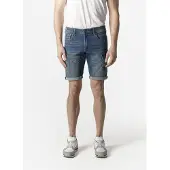 KOROSHI Pantalón vaquero cargo azul denim