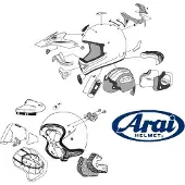 Arai Almohadillas Para Las Mejillas Rx-7v Eco Pure