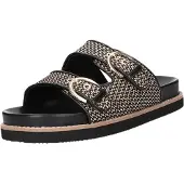 Rieker Zapatos abiertos 'Pantolette Damen V9584 00 Kunststoff (Synthetik) in schwarz' negro